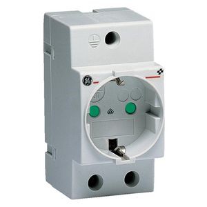 Socle de prise  à terre latérale + sécurité enfants 16A 250V~