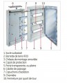 Fix-o-Rail 150 - Tableau électrique 18 modules - 1 Rangée - porte transparente - IP40
