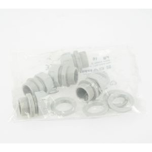 Presse-étoupe ECP + Écrou - Pg 16 - n°08 - polyamide gris - IP68 - lot de 10