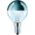 Lampe à incandescence, calotte argentée, finition argenté-clair,  40w