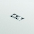 Luminaire système, scrabble encastré standard,  2 lampe fournie master sdw-tg mini white son,  gr, optique nb12-nb12