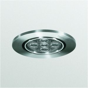 Luminaire encastré, spot led encastré fixe 5 led,  5,  ww (non fournie) led high brightness, alimentation électronique (eb),  alu - Philips - 816142