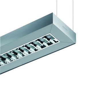 Plafonnier ou suspension, suspension arano optique c8,  1,  840 lampe fournie tl5, alimentation électronique (hf-p), classe i,  alu, optique c8