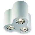 Pillar plate/spiral white 3x50w 230v