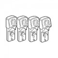Pattes de fixation murale (4) - pour coffrets Plexo