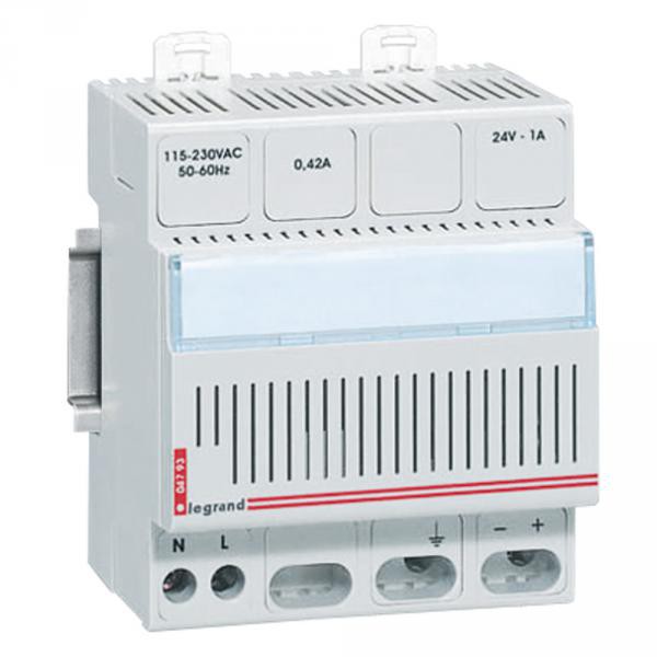 Alimentation stabilisée à découpage monophasée Lexic 115-230V~/24 V= - 24 W - 1 A - Legrand - 004793