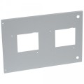 Plastron métal XL3 4000 - 2 DPX 630 débro - inverseur source