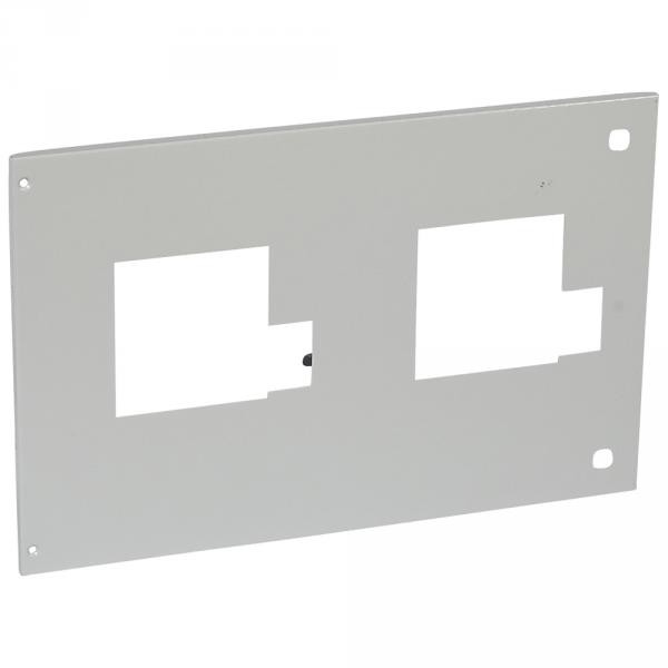 Plastron métal XL3 4000 - 2 DPX 630 débro - inverseur source cdee motorisée