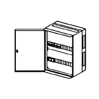 Coffret machinerie ascenseur (DTU) - arrivée, départ sur bornier - 2x40 A - IP55