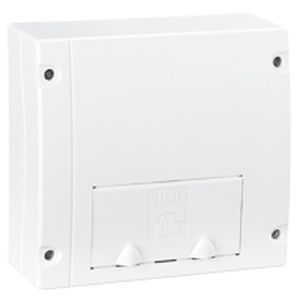 Coffret réseau basique - 4 prises RJ45 ou TV - à équiper