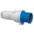 Fiche droite P17 - IP44 - 32 A - 200/250 V~ - 2P+T - plastique