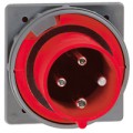 Socle connecteur tableau Hypra - IP66/67- 125 A - 380/415 V~ - 3P+T - plastique