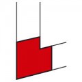 Angle plat à 90° - DLP évol 65x80 - PVC - blanc
