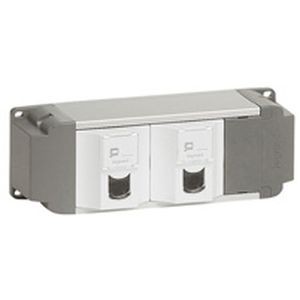 Bloc nourrice - 2 x RJ45 Cat. 6 FTP - 2 modules - à connecter