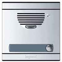 Platine de rue audio Legrand Céliane complète pour portier audio Céliane - 1 logement