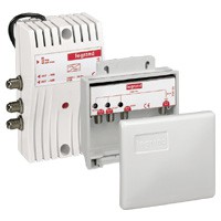 Amplificateur TV extérieur - kit amplificateur/coupleur de mât - alim séparée
