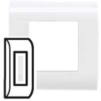 Plaque Ancien Mosaic - 1 module - blanc (RAL 9010)
