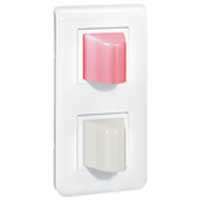 Hublot de couloir pour programme Présence - rouge + blanc