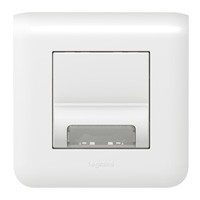 Hublot pour balisage de plinthe Legrand Mosaic - livré avec plaque et support