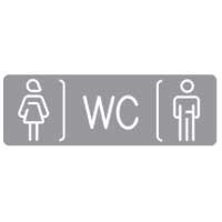 Etiquettes pour mécanismes de signalétique lumineuse ''WC'' Legrand Mosaic - 5 mod
