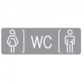 Etiquettes pour mécanismes de signalétique lumineuse ''WC'' Legrand Mosaic - 5 mod