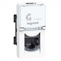 Prise RJ45 Legrand Mosaic - Cat. 5e FTP - 9 contacts - 1 mod - blanc