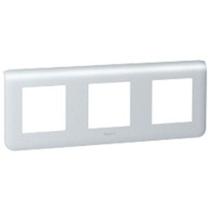 Plaque Legrand Mosaic - 3x2 mod horizontal - alu