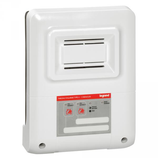 Tableau d'alarme incendie de type 4 - 230 V~ - 2 boucles