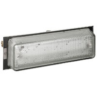 Luminaire éclairage de sécurité d'évac/ambiance source central - 220 V=/230 V~ - métal/verre