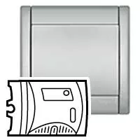 Poussoir (Doigt/Manette) Legrand Sagane Alumide Argent - Réf 87503 - Pour Porte-Étiquette - Neuf