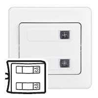 Legrand Sagane 85602 - Doigt Simple à Voyant Pour Interrupteur Bipolaire - Commande VMC - Blanc