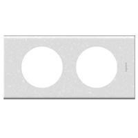 Plaque Legrand Céliane - 2 postes - Corian antarctica