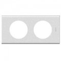 Plaque Legrand Céliane - 2 postes - Corian antarctica