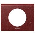 Plaque Legrand Céliane - 1 poste - Corian pompeï red