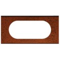 Plaque Legrand Céliane - 4/5 mod - fer oxydé