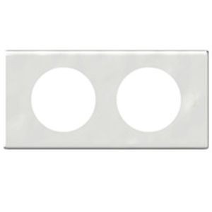 Plaque Legrand Céliane - 2 postes - porcelaine