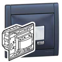 85020 LEGRAND SAGANE Silex bleu plaque enjoliveur Prise interrupteur prise