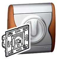 Interrupteur variateur rotatif spécial ventilateur Legrand Sagane - 40 à 400 VA