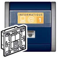 Prise informatique RJ45 Legrand Sagane - UTP - cat 5e - 8 contacts