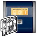 Prise informatique RJ45 Legrand Sagane - UTP - cat 5e - 8 contacts
