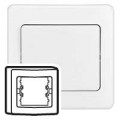 Plaque Legrand Sagane Plexo blanc - 1 poste - 82x82 mm