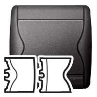 Enjoliveur Legrand Sagane Graphimat - dble VV, dble all, double poussoir, Va-et-vient + poussoir