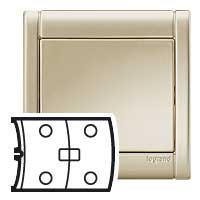 Enjoliveur Legrand Sagane Métalide - inter double CPL/IR