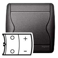 Enjoliveur Legrand Sagane Alumat - variateur à bouton-poussoir - Legrand - 087735