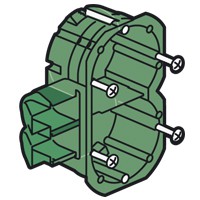 Boîte d'encastrement Batik - pour moulure/plinthe Legrand Sagane - 2 postes vert - prof. 40 mm - Legrand - 089221