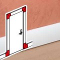 Angle plat Legrand Céliane pour moulure 50x18mm bas de porte finition plâtre 
