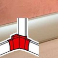 Dérivation d'angle pour plinthe Céliane finition titane 82,5x12,5 mm
