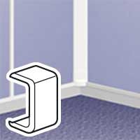 Joint de couvercle - pour moulure DLPlus prof. 12,5 - blanc