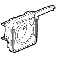 Prise 2P+T répérable Legrand Plexo composable gris - 16 A - 250 V