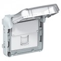 Prise VDI Cat.6 Legrand Plexo composable gris - FTP - 9 contacts